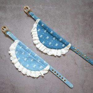 Denim Bib Collar for Small dogs